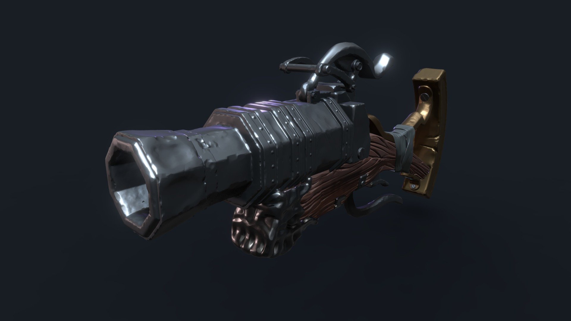 Hunter Blunderbuss - 3D model by Régis Goossens (@EvilRegis) [a1d681d ...