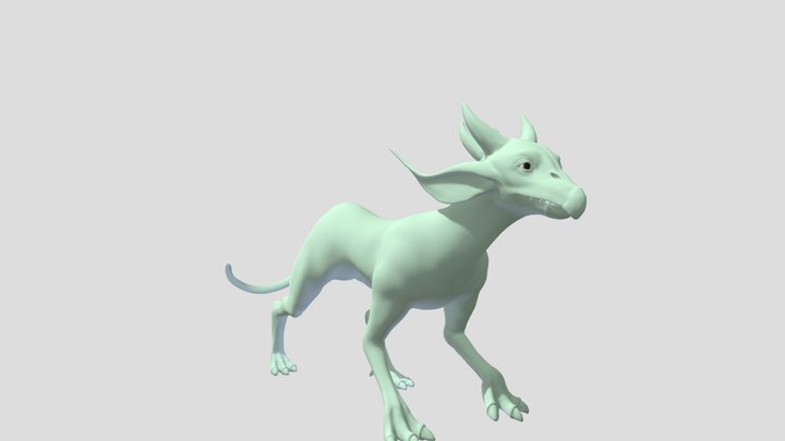 Quadruped Walkcycle 3D Model