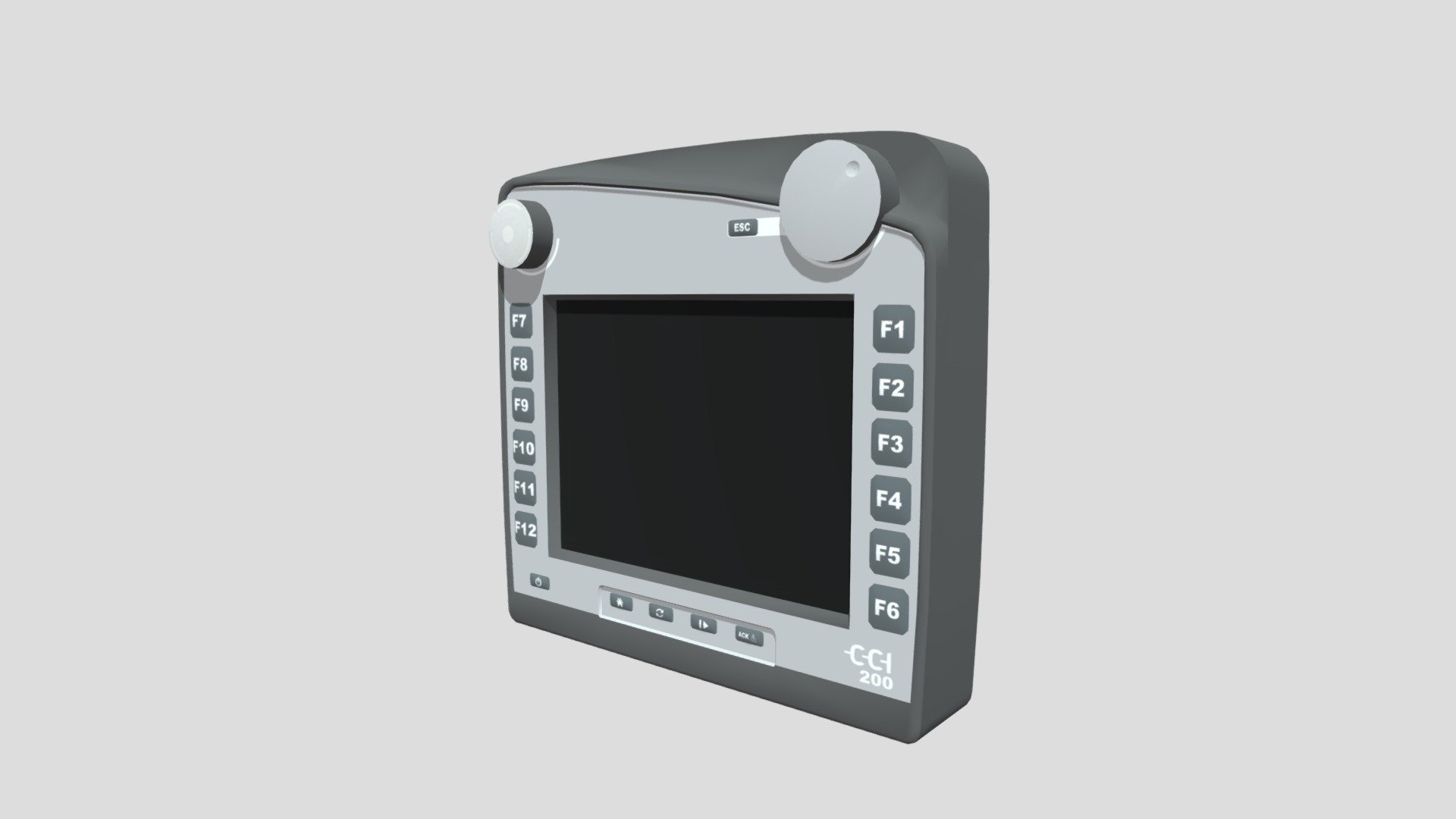 CC Isobus Terminal 200 3D model by MXND3D [a1d70b7] Sketchfab