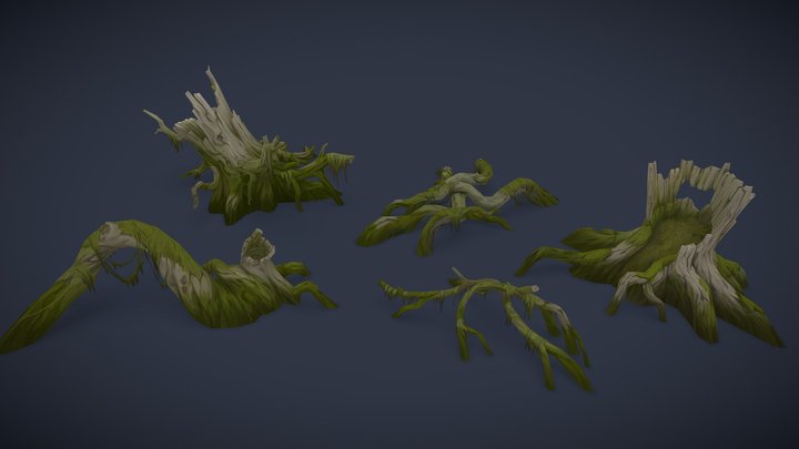 Last OutLander - Swamp Trees. Part 1 3D Model
