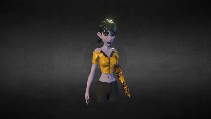 Mechanic girl (Progress) 3D Model