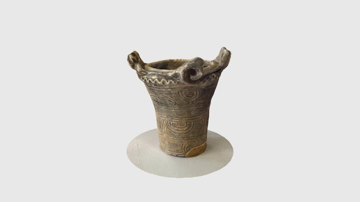 芝草・小屋田遺跡出土 縄文土器(深鉢/通番33) 3D Model