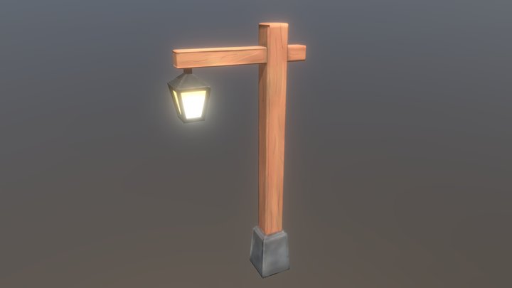 Stylized Lantern 3D Model