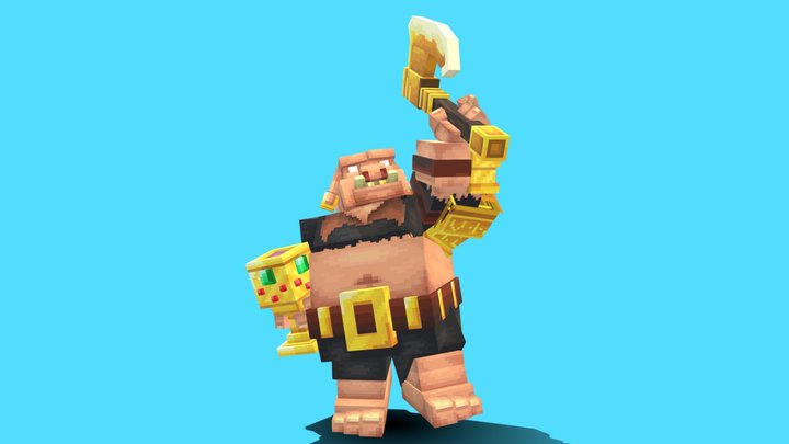 Piglin Glutton - Blockbench 3D Model