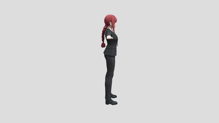 Makima (Chainsaw Man) T-Pose 3D Model