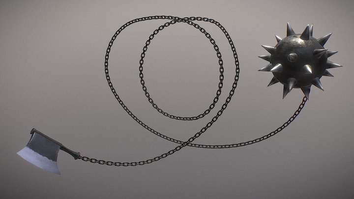 Demon Slayer stone hashira weapon 3D Model