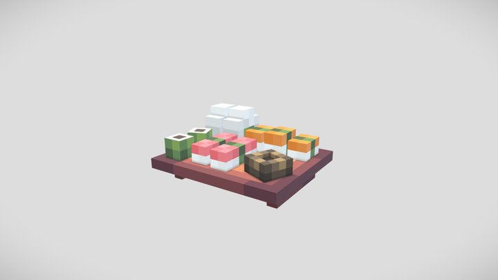 寿司セット 3D Model