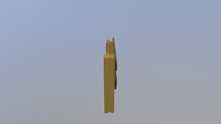 Low Poly Fence 3D Model