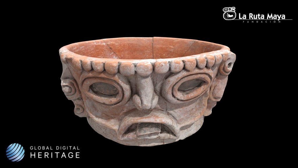 Bowl with Incised Face