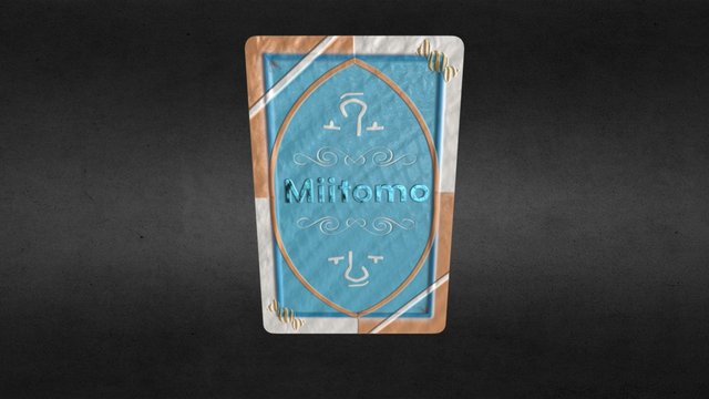 miitomo cardback 3D Model