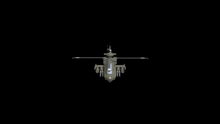Apache Desert 3D Model