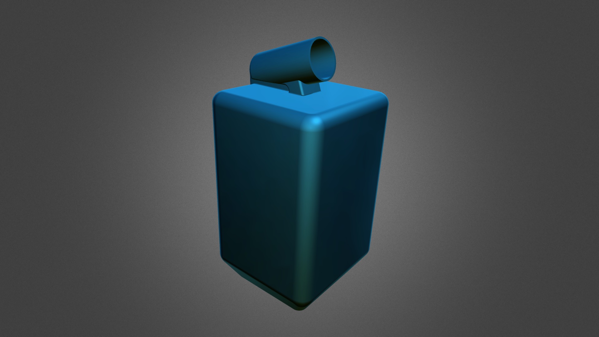 3D model Soap Dispenser - This is a 3D model of the Soap Dispenser. The 3D model is about a blue plastic water bottle.
