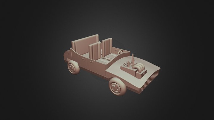 Car exhibition - Carro exibição 3D Model