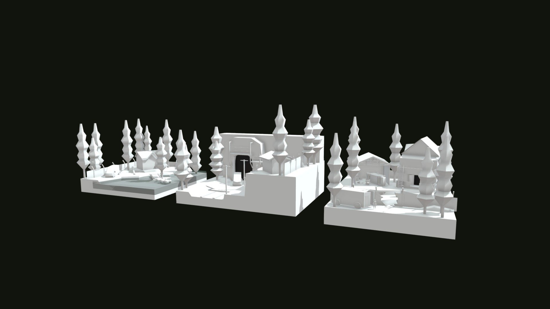 Forest Loner - Blockout - 3D model by Chinakrit Phimthet ...