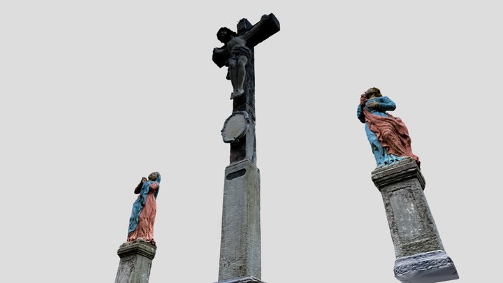 Calvary Statues - Jesus - Rimlishof 3D Model