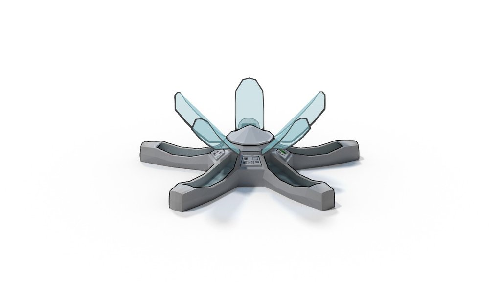 Alien Sleep Module (LowPoly) - 3D model by elbriga [a1e4b69] - Sketchfab