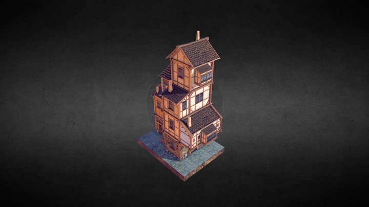 Middle age noble house 3D Model