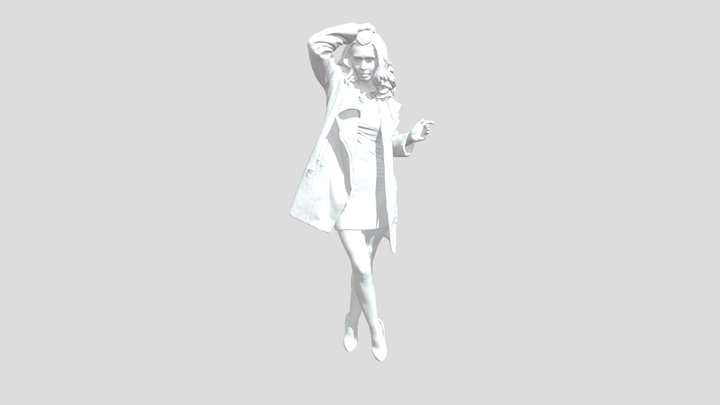 Elegance in Autumn Attire 3D Model