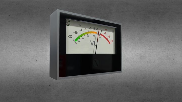 Vu-Meter 3D Model