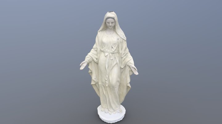 Our Lady of Grace statue Virgin Mary SCAN 3D Model