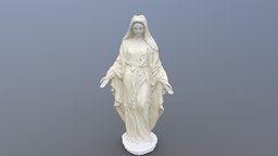 Photogrammetry scan of an Our Lady of Grace statue by Austin Beaulier