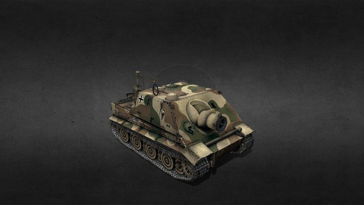 Sturmtiger Tank 3D Model
