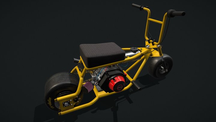 Dragster Minibike Draft V1 3D Model