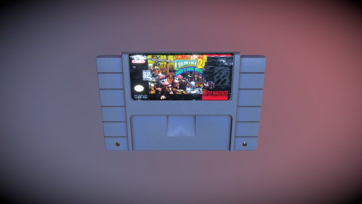 snes cartidge 3D Model