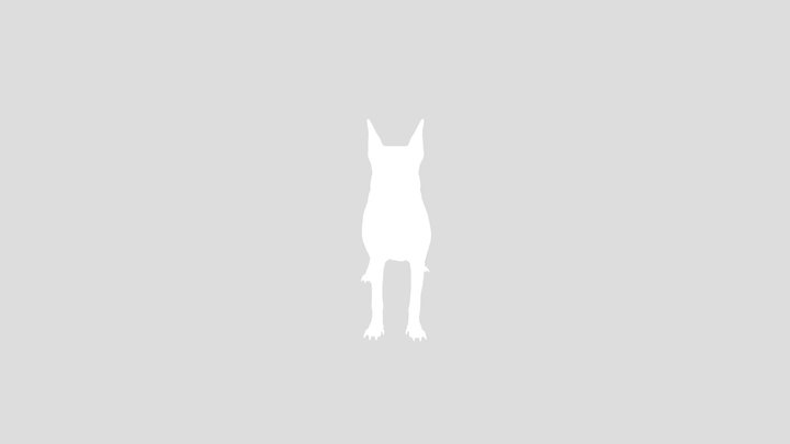 Black Doberman Dog