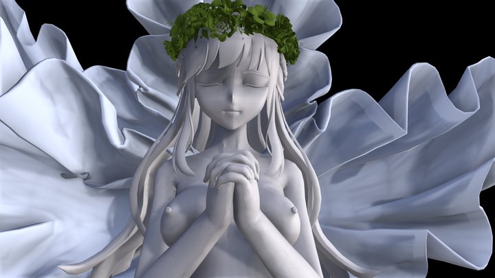 SM_ANGEL_ Blonde_ Sketchfab 3D Model