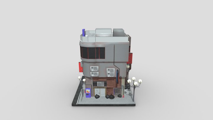 Cramped street 3D Model