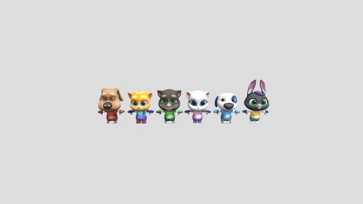tom_friends_likee_everyday_outfits 3D Model