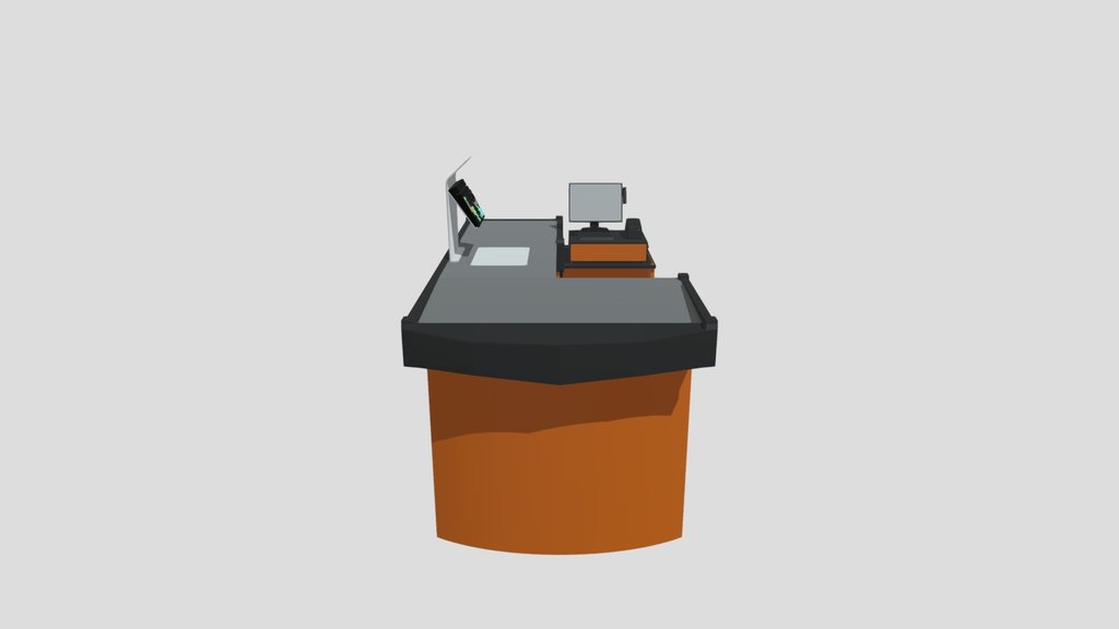 Check Out Supermarket Counter