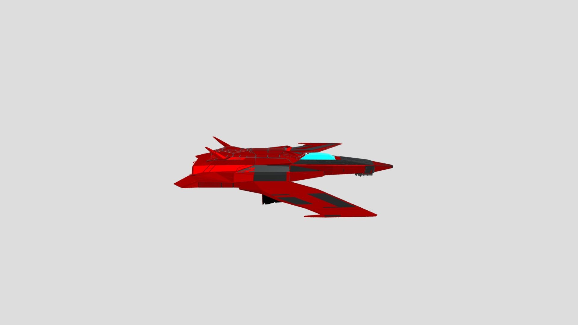 Z Cutter Combat Ship — Sketchfab embed 3D viewer
