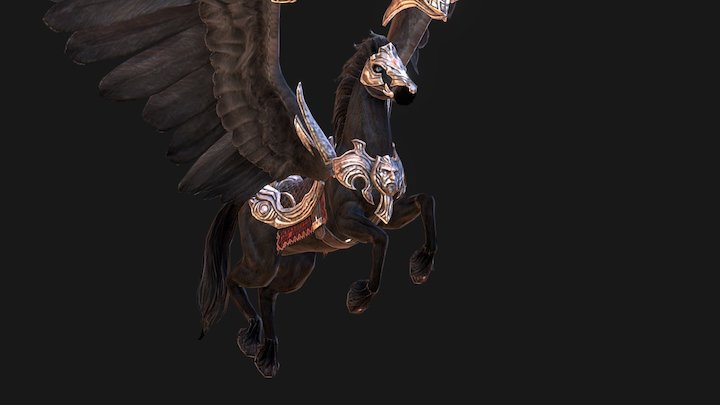 Riders of Icarus - Shadow Courser Mount 3D Model