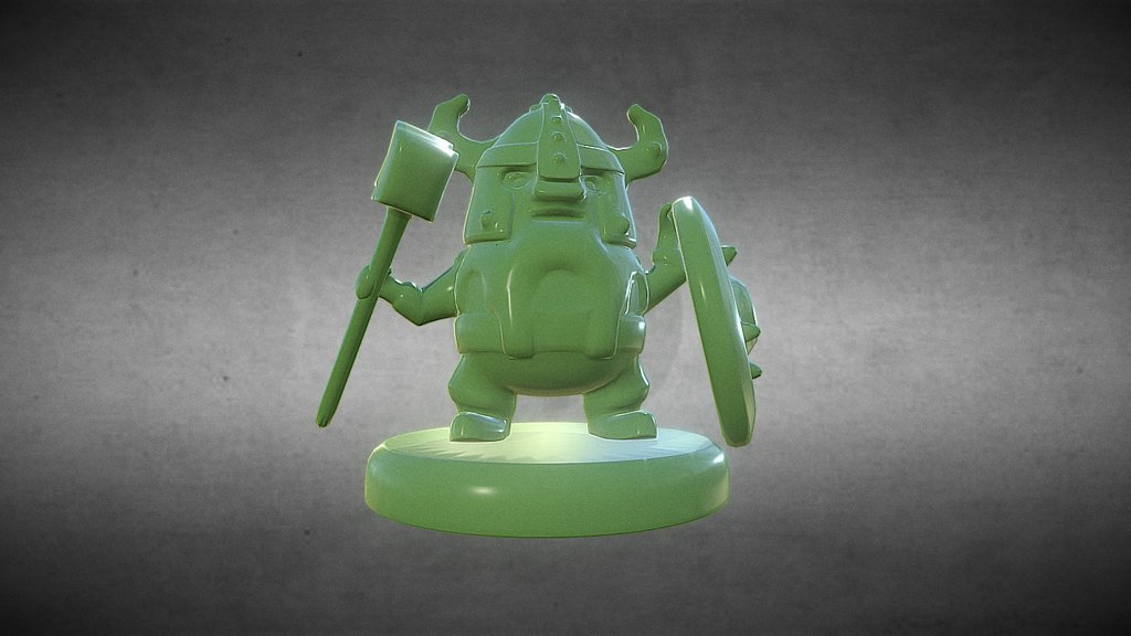 Minifigure - Dwarf warrior - 3D model by Pio Vouilloz (@piovouilloz ...
