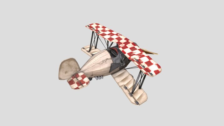 DAE Game Art Assignment Plane 3D Model