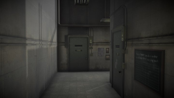 Horror corridor 2 – Free 3D Model STL