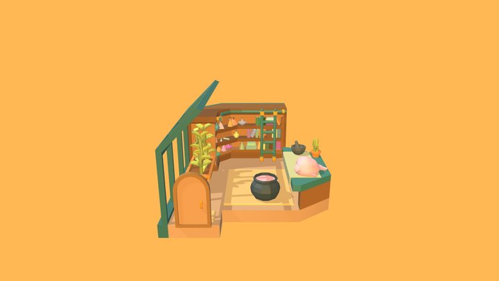 Cozy Witch Laboratory 3D Model