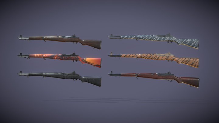 Allies Rifle (WWII Weapons) 3D Model