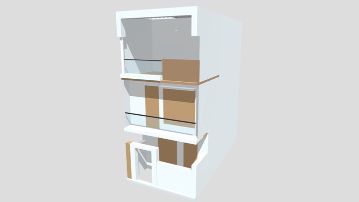 Low Poly Vietnamese Tube House [Game Ready]