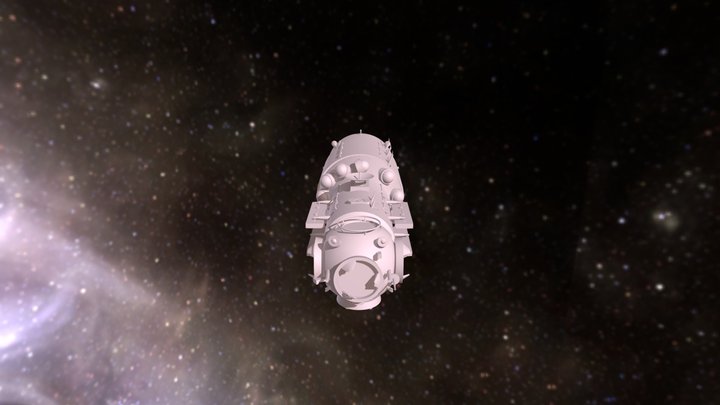 天和号核心舱 3D Model