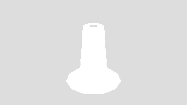 Low Poly Construction Barrel