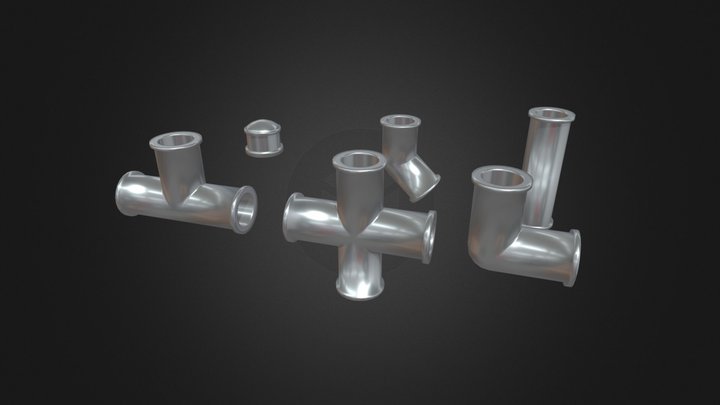 Plumbing pipes 3D Model