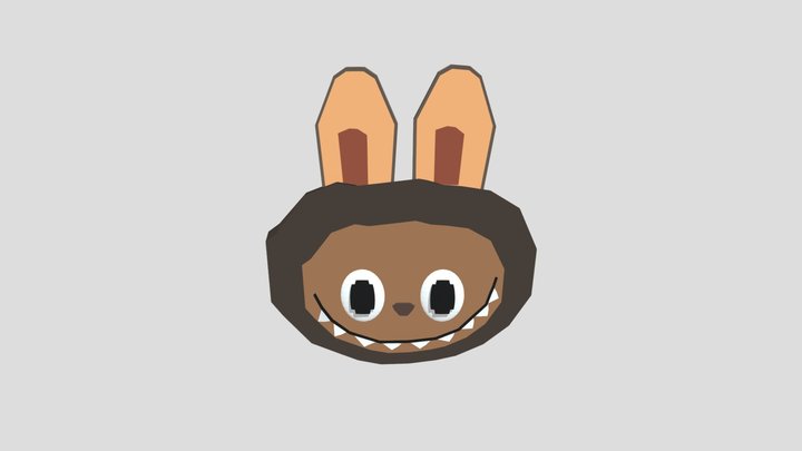 Labubu Outline 3D Model