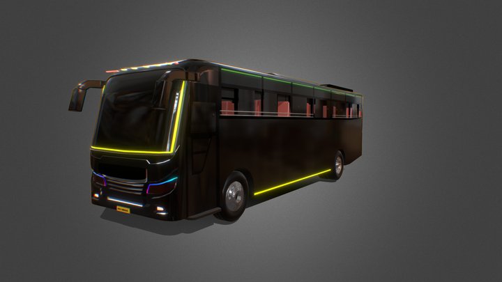 KERALA BUS 3D MODEL 3D Model
