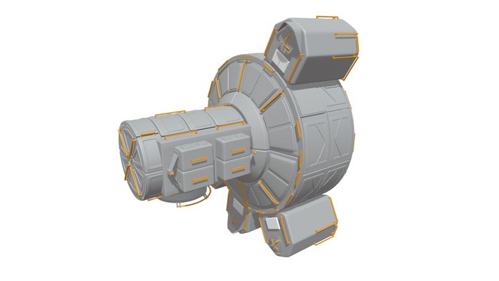 Quest Joint Airlock ISS Module 3D Model