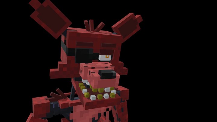 Foxy Minecraft 3D Model
