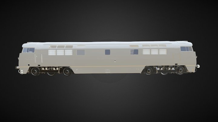 SCAN2BIM Cross-section Train + Animation 3D Model