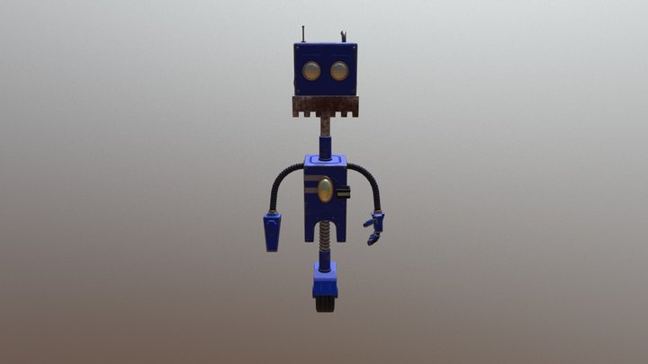 Cleaning Robot 3D Model